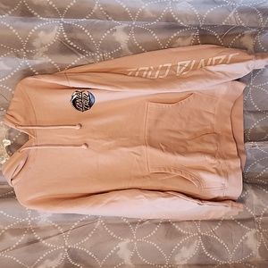 Santa Cruz, light pink hoodie, size medium, excellent condition